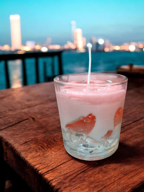 Cold Brew Strawberry/Pink Latte Candle/ premium luxury soy wax