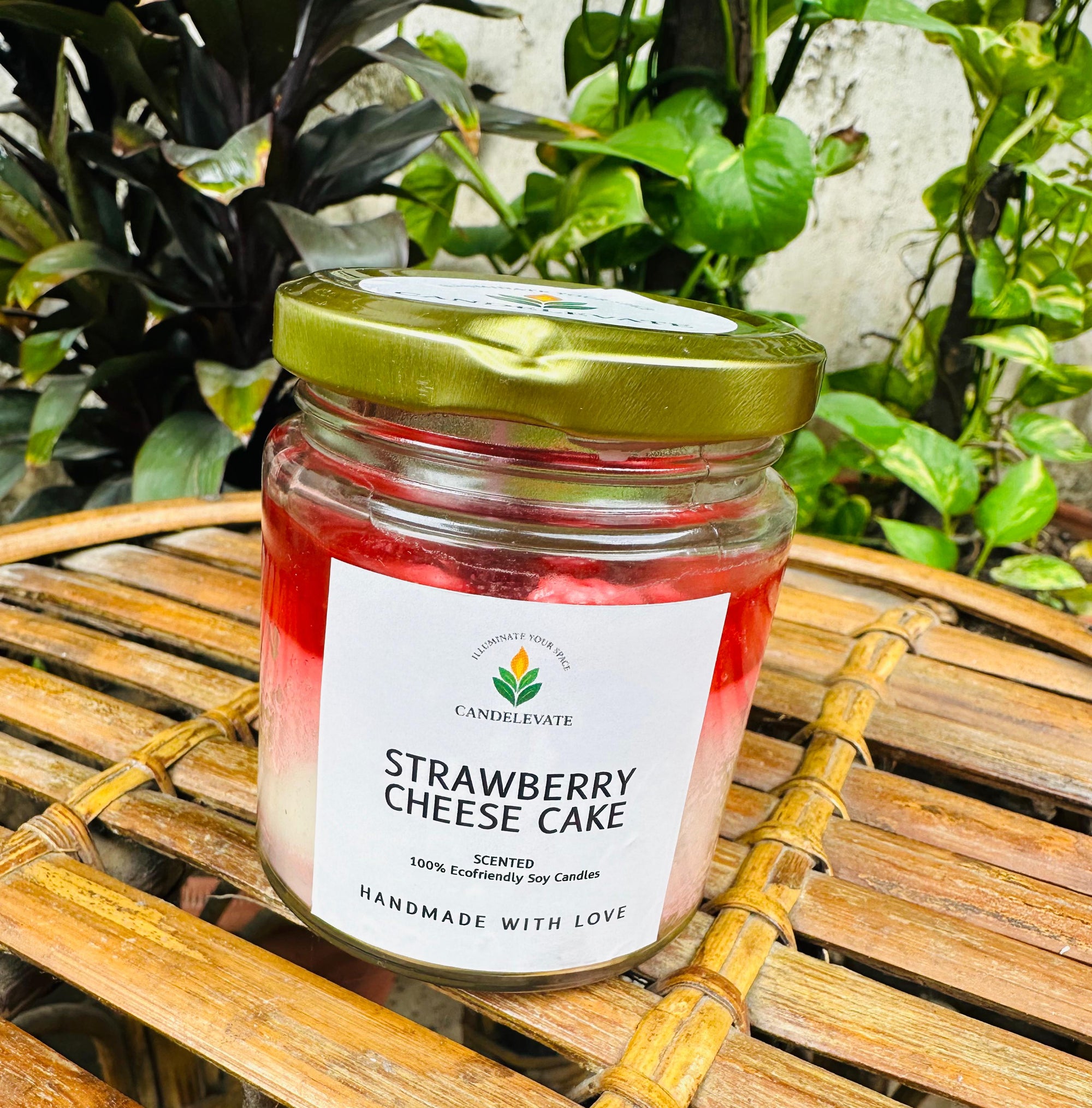 Strawberry Cheese Cake Jar Candle