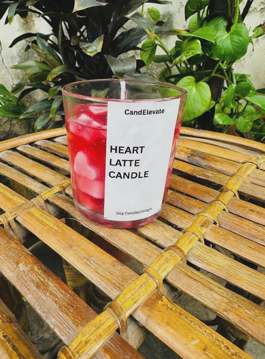 Heart Latte Candle